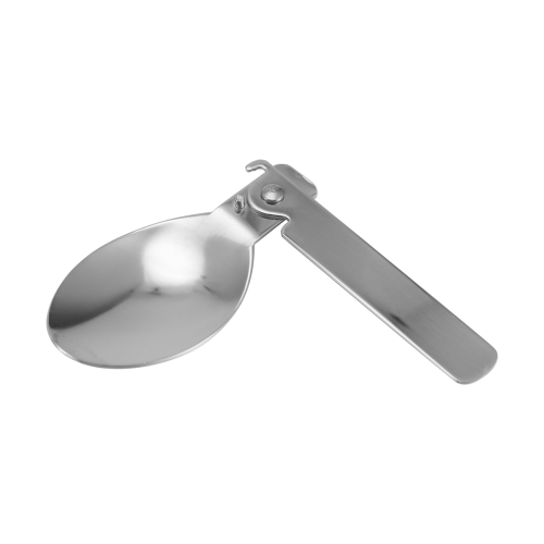 Colher de sopa dobrável para área externa, aço inoxidável 2