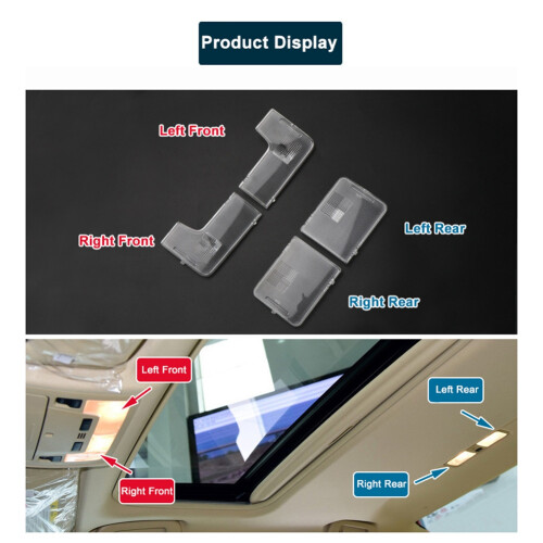For 2012-2017 Front Rear Roof Reading Light Cover 2