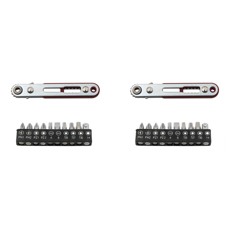 Flat Head Mini Ratchet Wrench 90 Degree Offset Screwdriver Handle Set 4714171503852