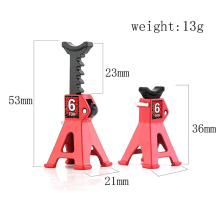 Suporte de macaco para carro RC 1/24 SCX24 FCX24, adaptador de suporte, preto