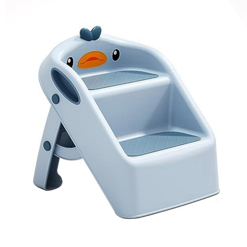 Foldable Toddler Kid Step Stool Kitchen Bathroom Sink, Plastic Ladder
