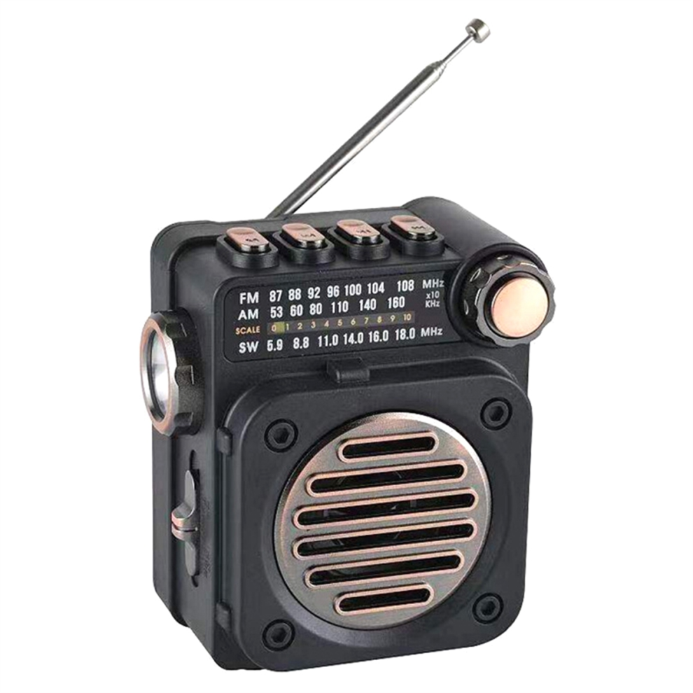 Fm Radio Mini Fm Am Sw Radio Receiver Built-In Speaker Wireless Black 4714171505184