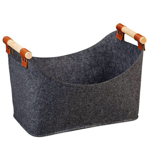 Foldable Wood Basket Large Capacity 57 L Fireside Wood Carrier 1