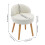 Living And Home Teddy Fleece Dressing Table Stool with Solid Wood Legs 6