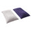 Folding Air Inflatable Pillow Sided Flocking Cushion Dark Blue 1