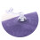Folding Air Inflatable Pillow Sided Flocking Cushion Dark Blue 2