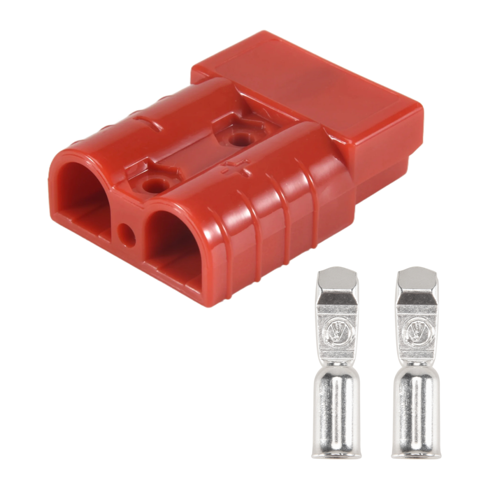 For Anderson Style Plug Connectors 50A 600V Terminals Plugs Red 4714171537925