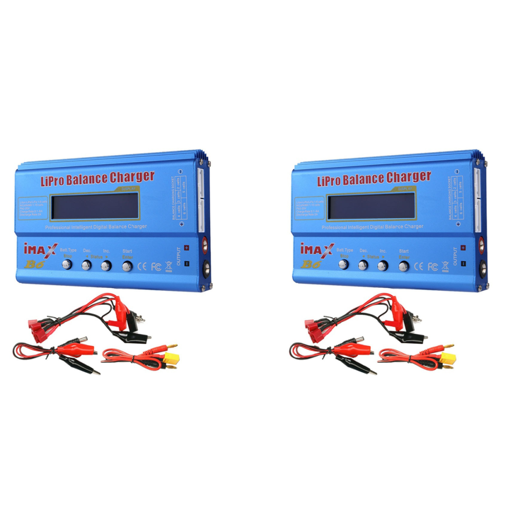 For B6 80W Lipo Battery Charger+Xt60 Lipo Nimh Li-Ion Ni-Cd 4714171517552