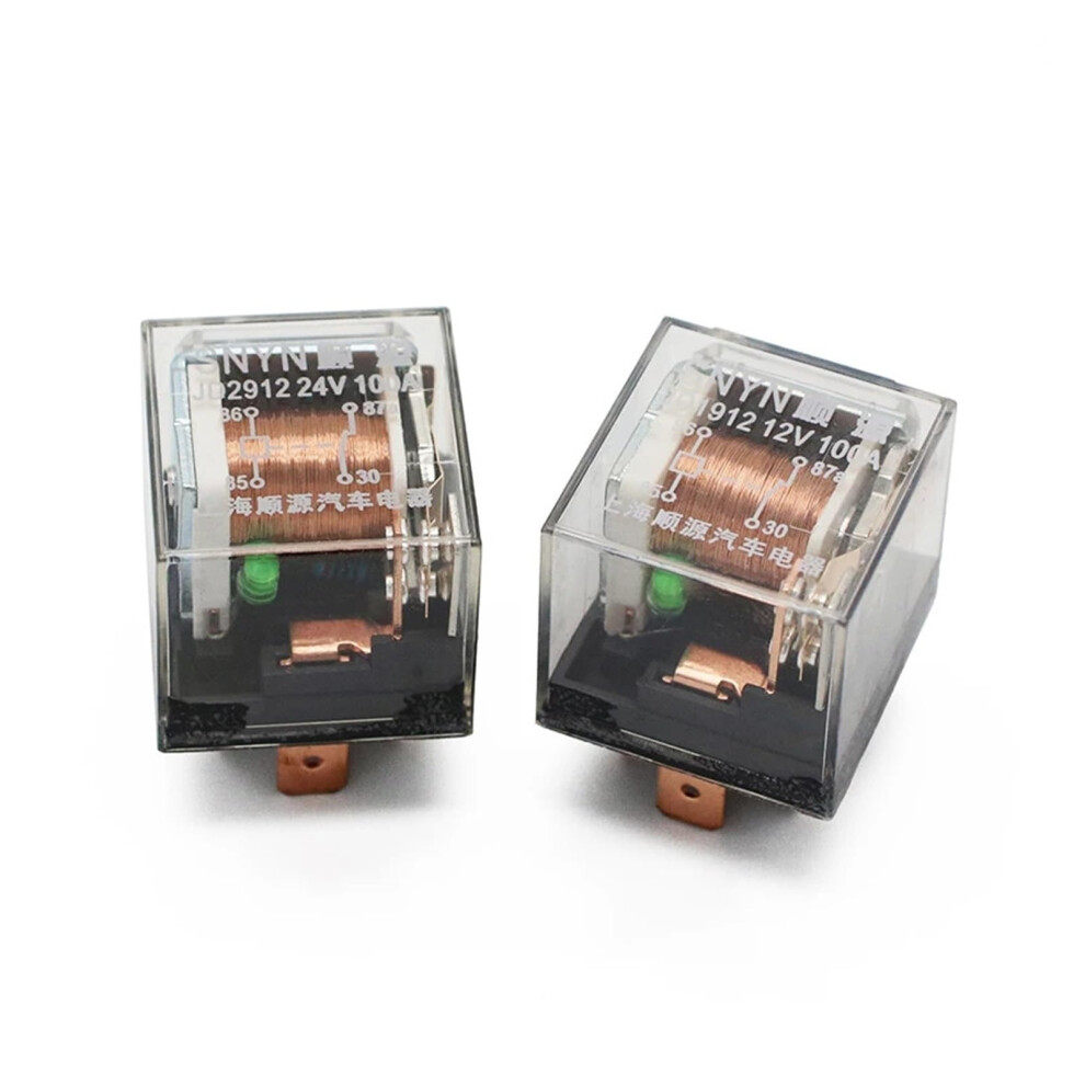 1Pcs Automotive Relay 12V 100A 5Pin Spdt Switching Car Control Device Car Relays Dc 24V (24V 4Pin 100A) 6493810308727