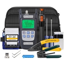 para kit de ferramentas de fibra óptica FTTH com medidor de potência de fibra óptica