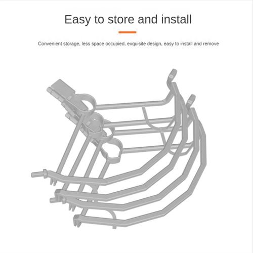 For Mini 3 Propeller Guard Landing Gear Extended Leg Wing Cover 1