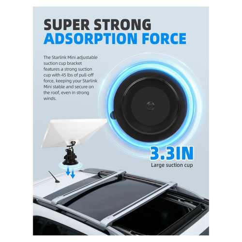 For Mini Suction Cup Mount Quick Install Metal Stand 2