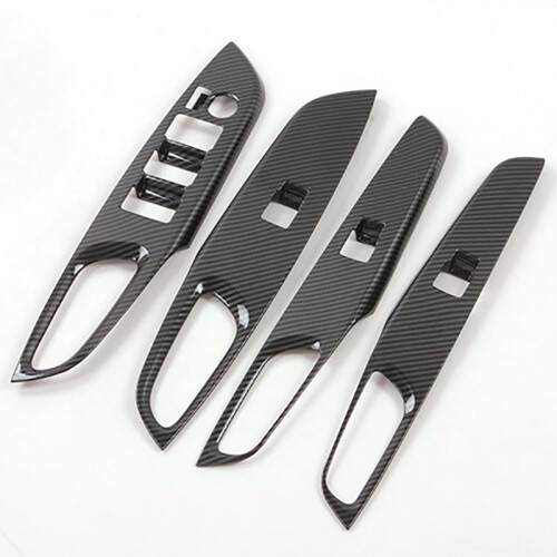 for Vios Car Carbon Fibre Door Window Lift Switch Panel 2
