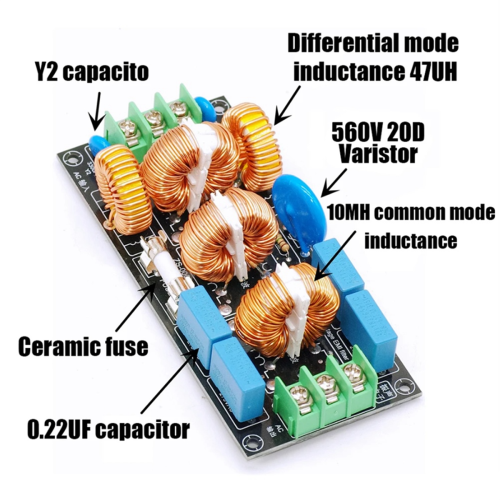 Four-Level Audio AC 220V Power Supply Filter,16A 1