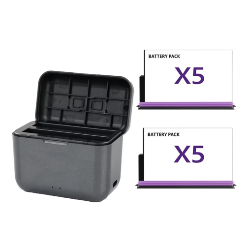 para câmera X5 Battery Box 360 2 baterias, 1 caixa de bateria