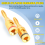 Goudgeplateerde bananenplug-aansluiting met open-schroeftype (6 paren, 12 pluggen) 4