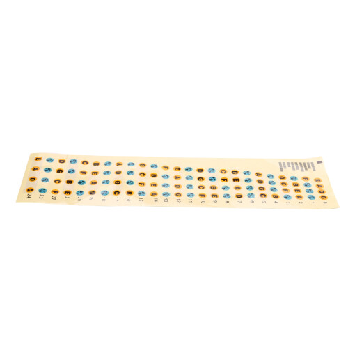 Adesivo de notas do braço da guitarra (multicolorido) 2