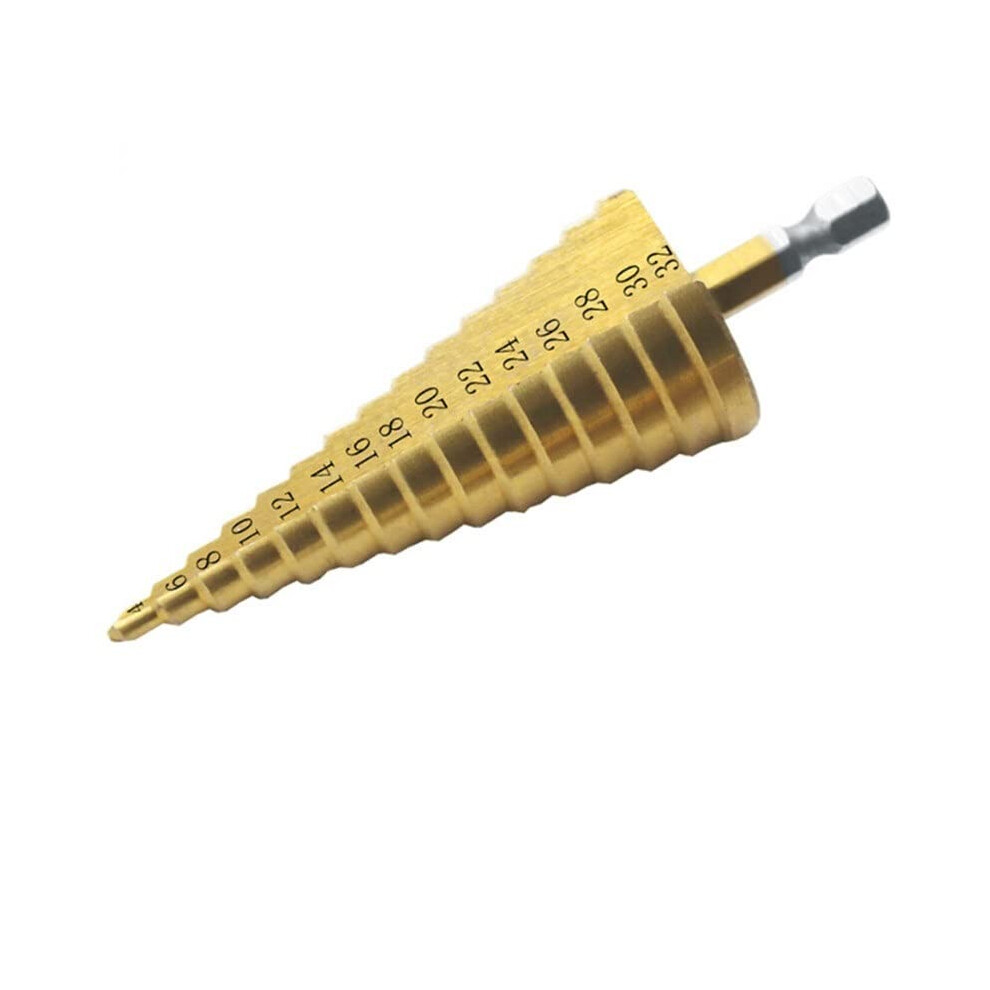 1 pieces 412/20/32mm large HSS steel 4241 steel step taper drill titanium bit set hole cutter hex core drill tool (GSHMO68432)-image-OPC-PJ57NBH-NEW
