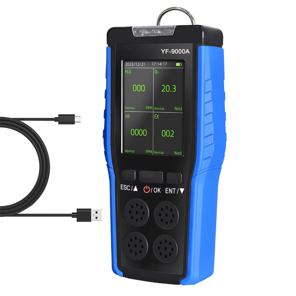 Handheld Gas Detector, O2 Ex H2s Co Gas Analyzer, 4711610373731
