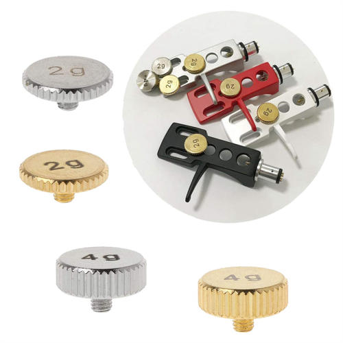 Headshell 4G Shell Weight Plataforma giratória de metal, prata 2