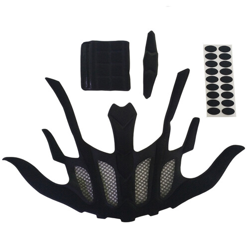 Almofadas de capacete seladas com esponja para capacete de bicicleta com almofadas internas - SK-206, pretas 1
