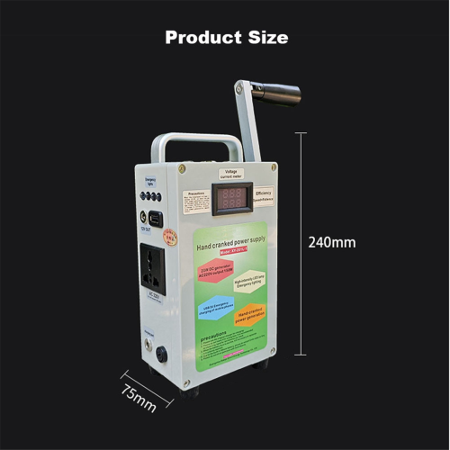 Hand Crank Generator AC220V 150W Mobile Phone Charging Treasure 1