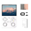 Handheld Retro Game Console 3.5 Inch IPS Screen Linux System,C 1
