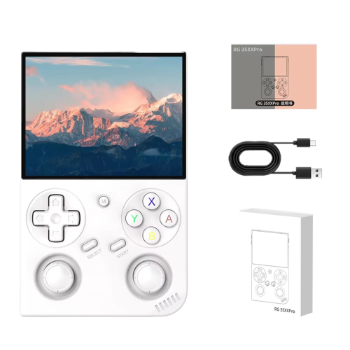 Handheld Retro Game Console 3.5 Inch IPS Screen Linux System,C