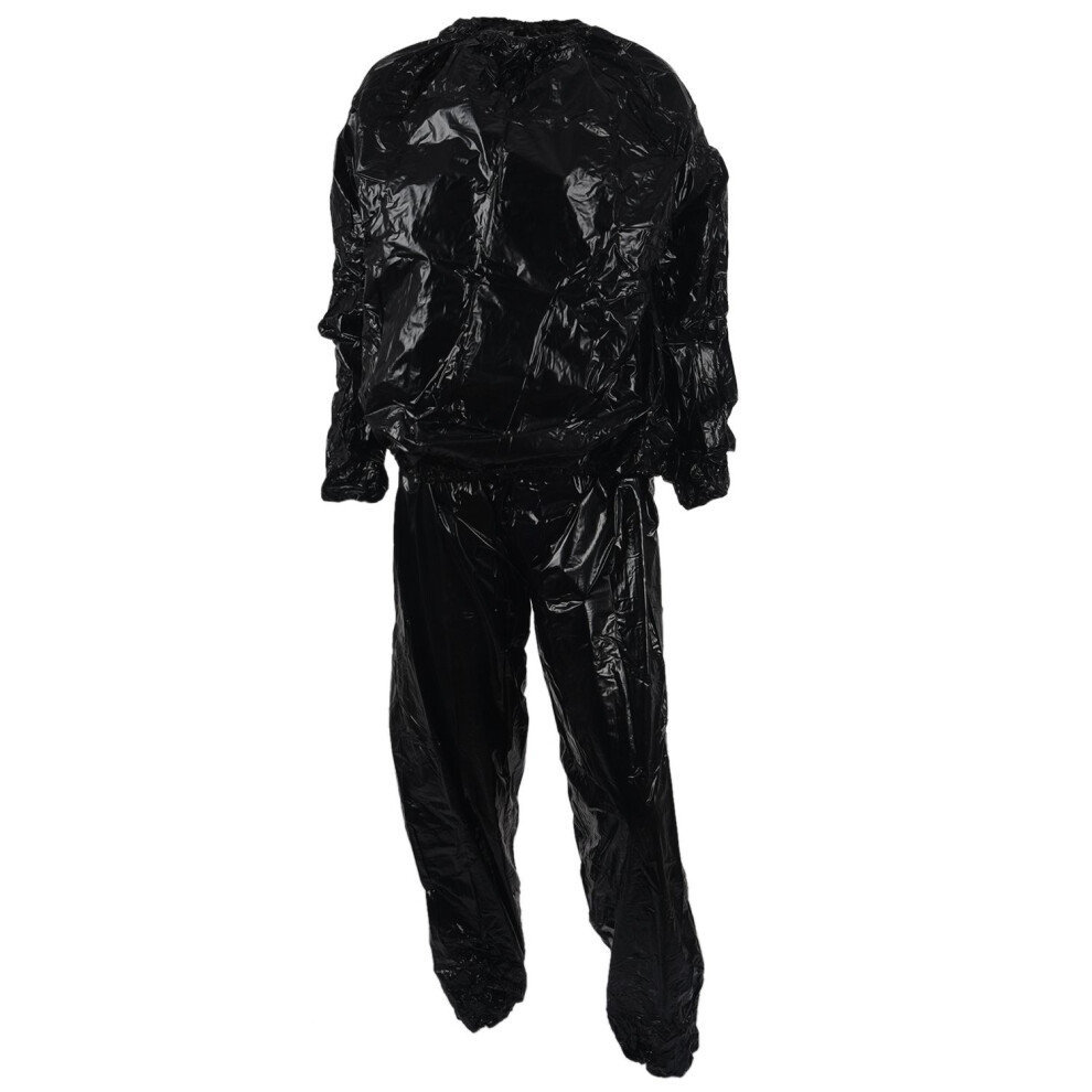 Heavy Duty Fitness Weight Loss Sweat Sauna Suit Black L