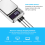 Alta escala, 1000GX0,01G LCD digital inoxidável com carga USB 4