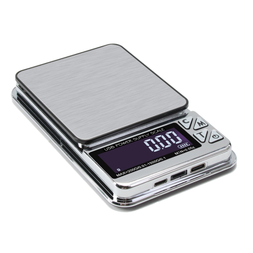 Alta escala, 1000GX0,01G LCD digital inoxidável com carga USB 1
