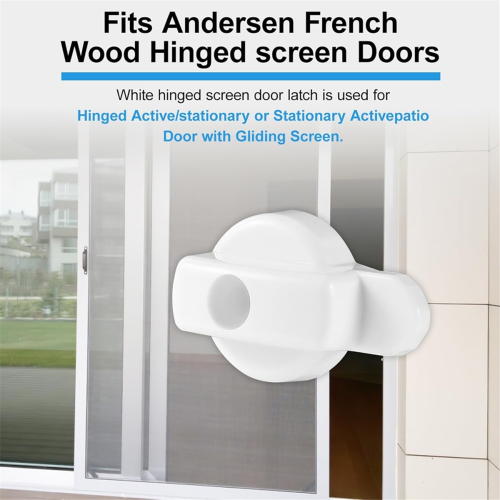 Hinged Screen Door Latch for Doors, 2pack 2