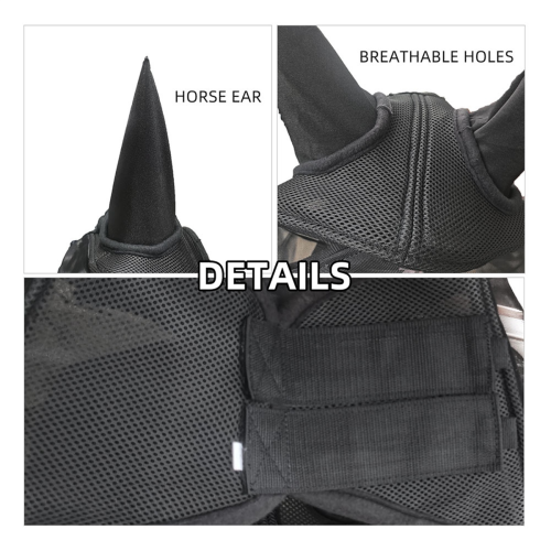 Horse Fly Mask, Super Comfort Fly Masks for Horses, Adjustable 2