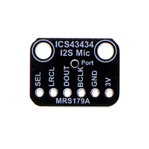Módulo de microfone I2S MEMS com filtro passa-baixo para captura de áudio 2