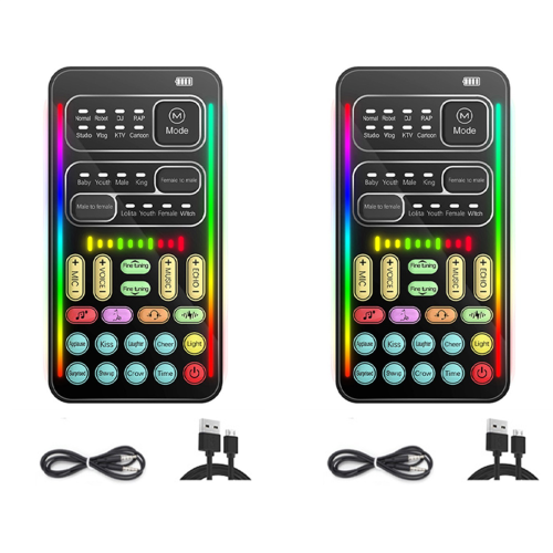 I9 Voice Changer Multiple Audio Effect Bluetooth Live Sound Cards