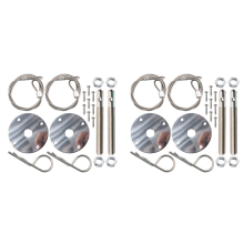 Hood Pins Kit for Car, Hood Pin Plate Lock Clip Kit