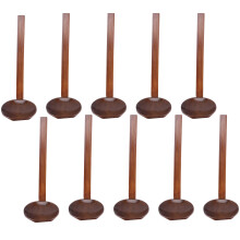 Japanese 8.5 inch Ramen Handcrafted Wooden Soup Spoon Wooden 10 Pcs