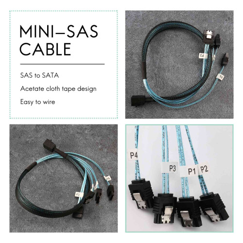Internal Mini SAS to Cable,for Controller Hard Drive(1.6Ft) 2