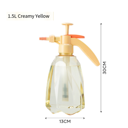 Indoor Large Pressure Watering Can 1.5l Large Capacity Yellow 1