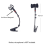 Suporte universal para microfone condensador de instrumento com clipe para saxofone 2