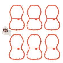 Kit de vedação de aba giratória do coletor de admissão + conjunto de juntas para