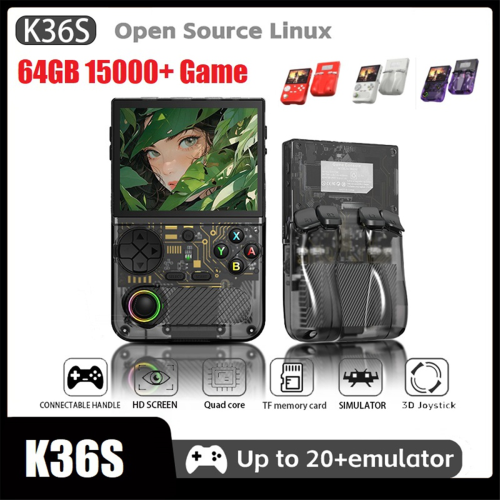K36S Retro Handheld Video Game Console 64GB 15000+ Games D 1