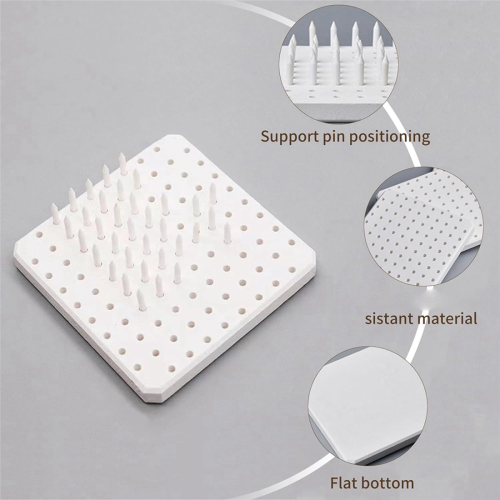 Kiln Stilts Support Nails Pottery Firing Mat(3 Pack) 2