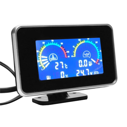 LCD Car Digital Oil Pressure Gauge Digital Display Sensor 4 in 1