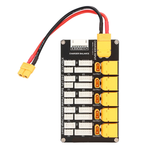 Placa de carregamento de bateria Lipo com plugue paralelo XT30 2
