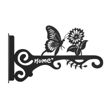 Ganchos de metal para plantas - Cabides decorativos de parede com design de borboleta 1 peça