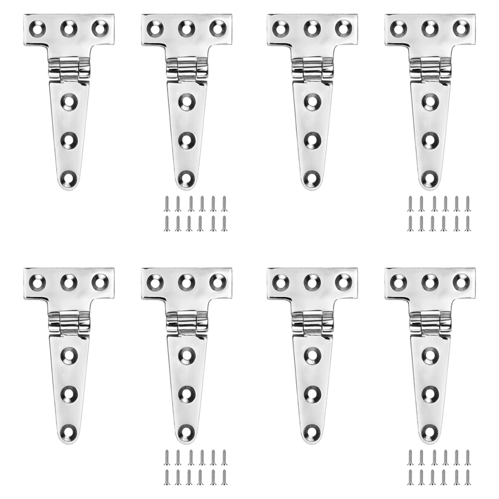 Marine Grade T Hinges, Boat Hinges, 4 Inch X 2 Inches, No Noise 4711610399809