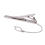 Mens Plain Silver Chrome Stainless Steel 6CM Standard Tie Clip 2