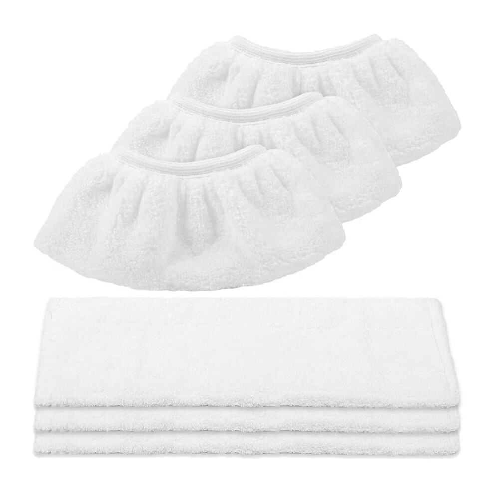 Microfiber Cloth Set Compatible(3 for Floor Nozzle+3 for Hand Nozzle)-image-OPC-PJ57YZJ-NEW