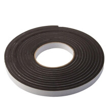 Silicone sponge selfadhesive foam tape, Door sealing strip, 15MMx5M Black